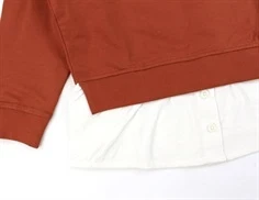 Name It burnt brick skjorte sweatshirt